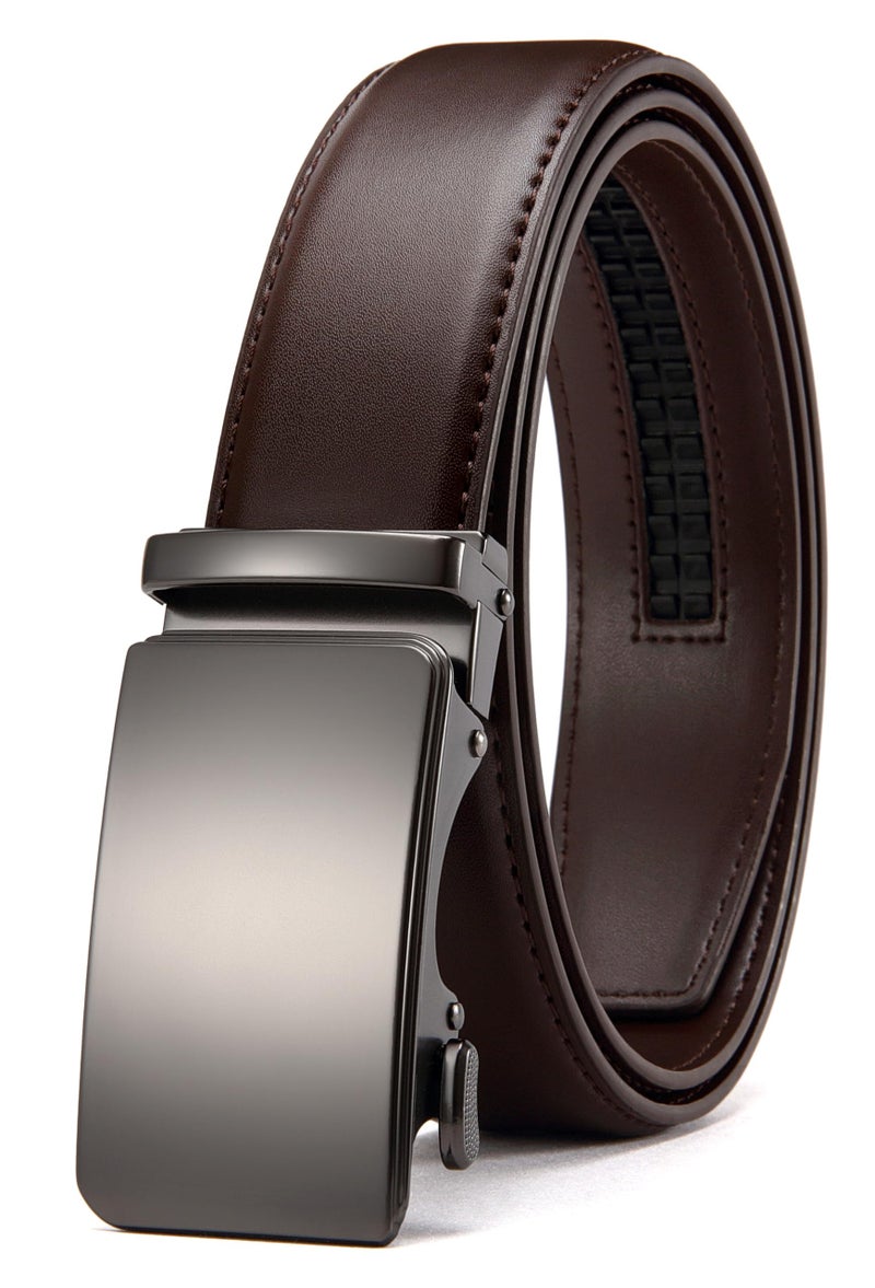 CHAOREN Mens Belt - Mens Ratchet Belt Leather 1 3/8" for Dress Pant - Micro Adjustable Belt Fit Everywhere - Image 1